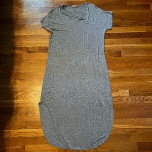 Jolie Casual Gray‎ T-Shirt Dress